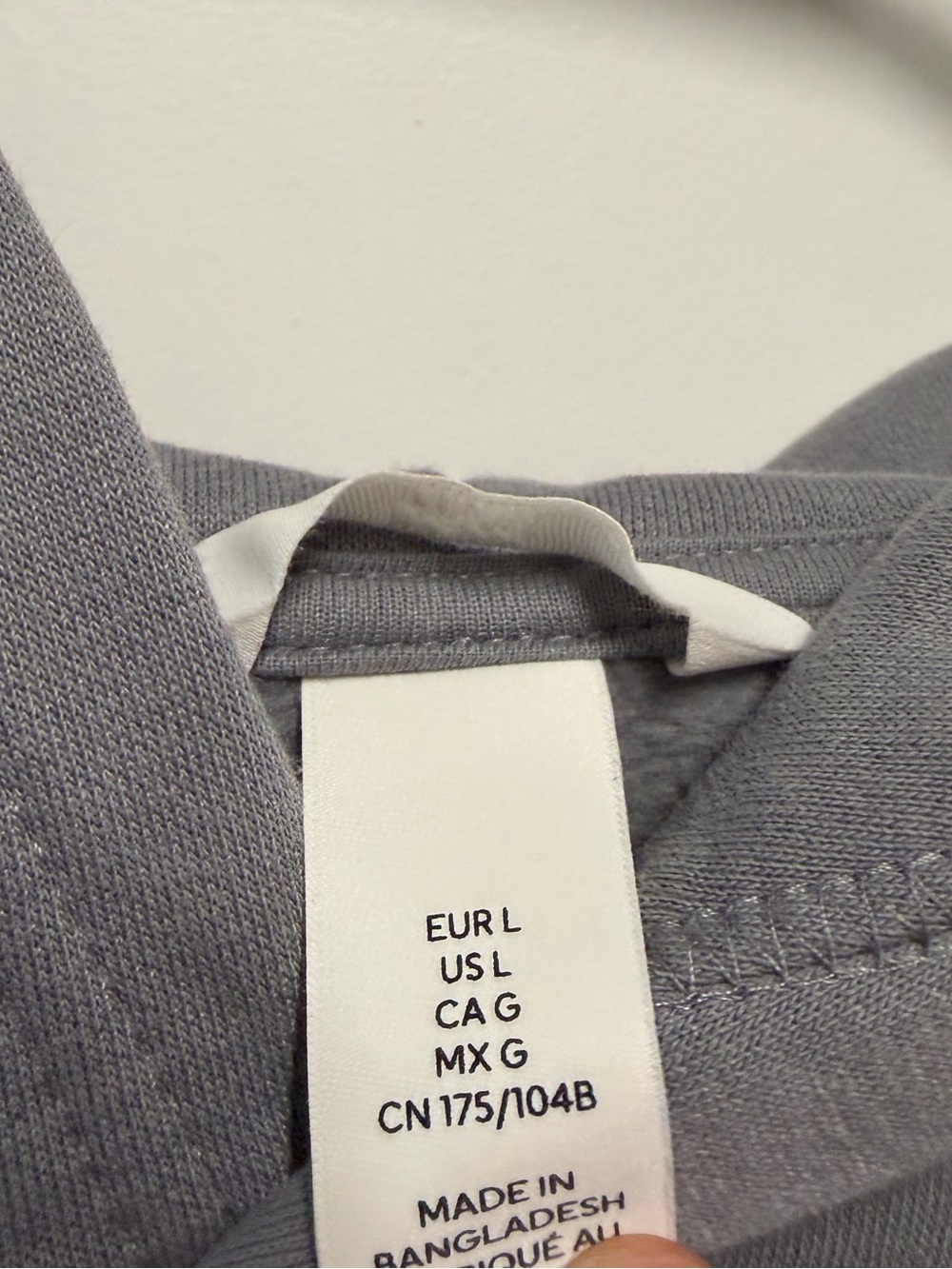 H&M Gray Fleece Lined Oversized Pullover Hoodie Women’s Large - Picture 2 of 4